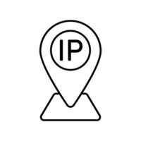 Icon a IP address vector
