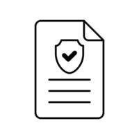 Icon a policy, isolated against a clean background.. vector