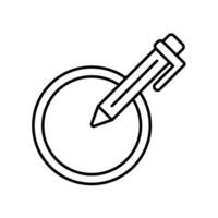 Icon a edit, isolated against a clean background., vector