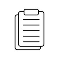Icon a notes, isolated against a clean background vector