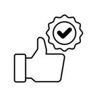 Icon a best practices vector