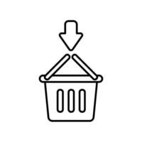 Icon a add to cart, isolated against a clean background vector