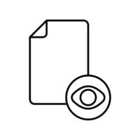 Icon a view file. vector