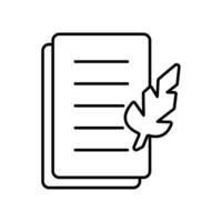 Icon a script, isolated against a clean background vector