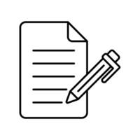 Icon a write, isolated against a clean background vector
