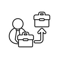 Icon a side hustle, isolated against a clean background vector