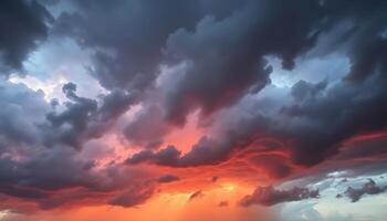 sun is shining through the clouds over the ocean photo