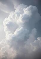 Clouds in the sky with a bright sun in the background photo
