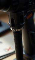 close up of a camera on a table photo