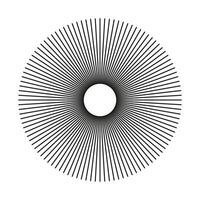 Spokes grid with radiating stripes . Sun star rays, burst. Circulars lines beams. Radial round radiation lines. Abstract geometric pattern shape. vector