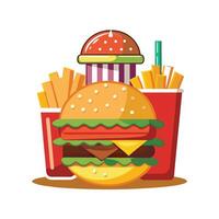 Burger house best creative design vector