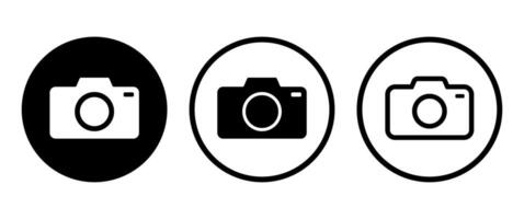 Photo shoot and Camera buttons icon set, Isolated Camera symbol design, Decoration graphic elements and illustration. vector