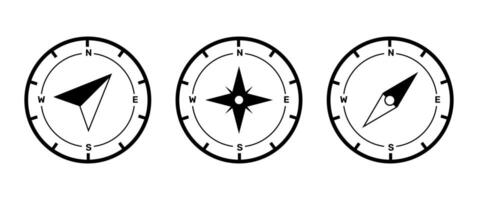 Navigation icon set and symbol, Isolated Compass and Map graphic elements, Journey Clip art for Banner and Business use, Editable. vector