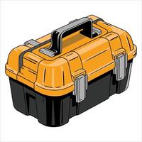 Tool box isometric icon. Web design graphic isolated on white, suitable for DIY, construction, and repair service themes. vector