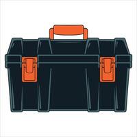 Tool box icon for web design, isolated on white background. Great for DIY, construction, and repair service visual themes. vector