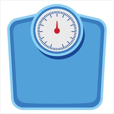 Weight scale icon. Measurement balance health tool.