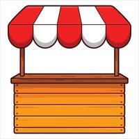 Kiosk icon, small booth design. Perfect for retail, info points, and service station themes. vector