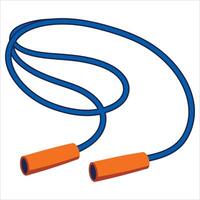 Stylish jumping rope icon, isolated on white background. Perfect for fitness apps, sports branding, and web design. vector