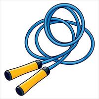 Jumping rope icon in style. illustration isolated on white background, perfect for web design, fitness apps, and sports themes. vector