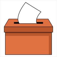 Feedback box flat icon design for complaints and suggestions. Ideal for customer service, business communication, and survey themes. vector