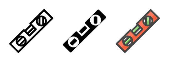 Multipurpose Level Icon in Outline, Glyph, Filled Outline Style vector