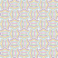 Colorful Wriggling Lines Seamless Pattern vector