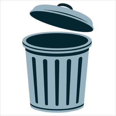Recycle bin icon isolated. Great for green initiatives, cleanliness campaigns, and urban services.