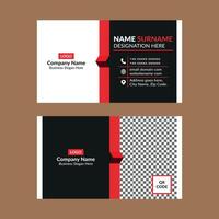 Modern Business Card Layout. Classic Layout Display for Promotional Campaign. vector