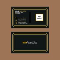 Modern Business Card Layout. Abstract Template Display for Promotion. vector