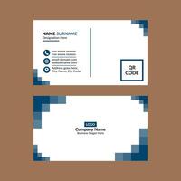Modern Business Card Layout. Minimal Layout Display for Promotion. vector