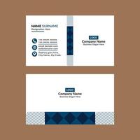 Modern Business Card Layout. Minimal Template Display for Promotion. vector