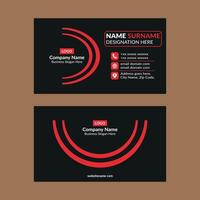 Modern Business Card Layout. Classic Template Display for Promotional Campaign. vector