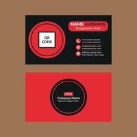 Modern Business Card Layout. Creative Template Display for Promotion. vector