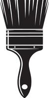 Paint brush silhouette icon design element. vector