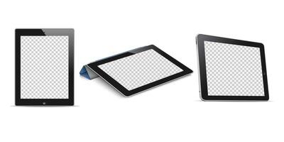 Tablet computer isolated vector