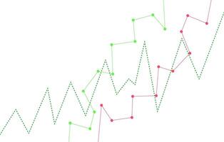a graph showing the price of a stock vector