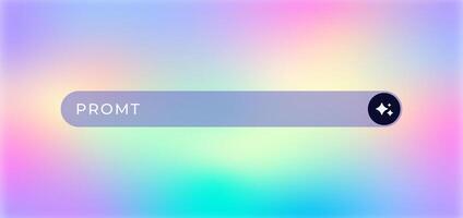 Ai search bar with neuro design elements for artificial intelligence interfaces vector