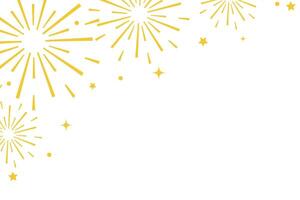 Fireworks explosion background in flat style vector