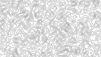 White background with abstract topographic thin lines. vector