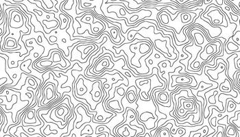 Minimal topographic thin line texture on white background. vector