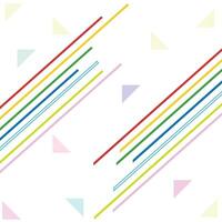 A pattern with colorful lines and triangles vector