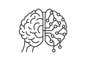 Brain coping skills icon vector