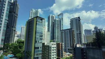 singapore 5 june 2025, Urban skyline showcases modern architecture and greenery video