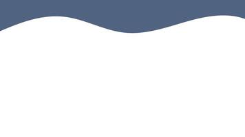 Abstract header template with soft white blue wave shape and transparent background flat illustration vector