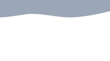 Abstract header template with flat blue wave shape and transparent background flat illustration vector