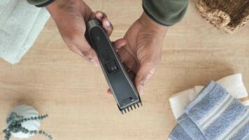 Grooming with a trimmer at home for a fresh look video