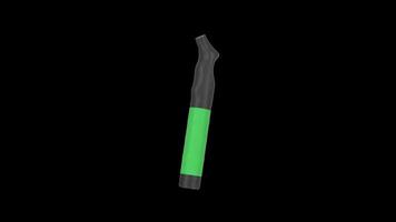 Sports Ball Pump Rotating on a Transparent Background. Seamless Loop. 4K video