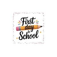 Joyful and Bright Back to School Design vector