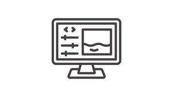 Animated Photo Interface Monitor Display video