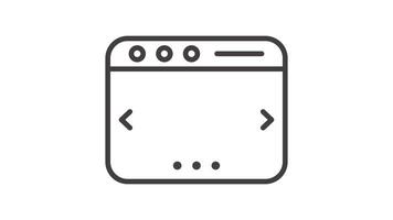 Animated Online Shopping Webpage Display video